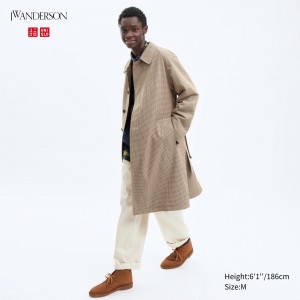Uniqlo Trench Coat Jacken Herren Beige | 05482PRVL