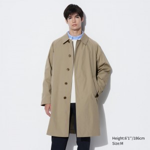 Uniqlo Two Way Single Breasted Coat Jacken Herren Beige | 73298PCZT