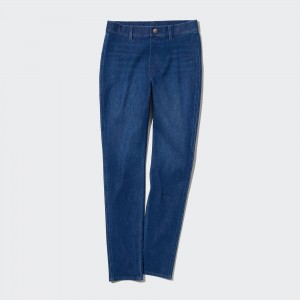 Uniqlo Ultra Stretch Denim Leggings Trousers Oberteile Damen Blau | 58326WUIN