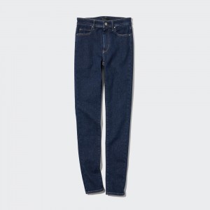 Uniqlo Ultra Stretch High Rise Skinny Fit Jeans Jeans Damen Navy | 04367GJXM