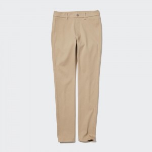 Uniqlo Ultra Stretch Leggings Long Oberteile Damen Beige | 92015UJAN