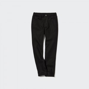 Uniqlo Ultra Stretch Soft Jeans Jogginghose Kinder Schwarz | 75462UBME