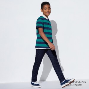 Uniqlo Ultra Stretch Soft Jeans Jogginghose Kinder Blau | 38125XTAM