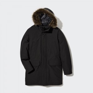 Uniqlo Ultra Warm Hybrid Down Coat Jacken Herren Schwarz | 12347MYNL