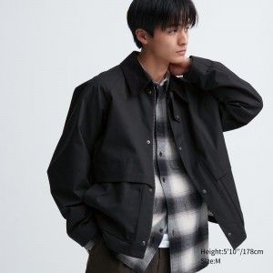 Uniqlo Utility Short Blouson Jacket Jacken Herren Schwarz | 71295UQVR